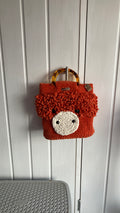 Handmade Crocheted Highland Coo Bag – Super Soft Chenille