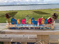 Handmade driftwood seafront village