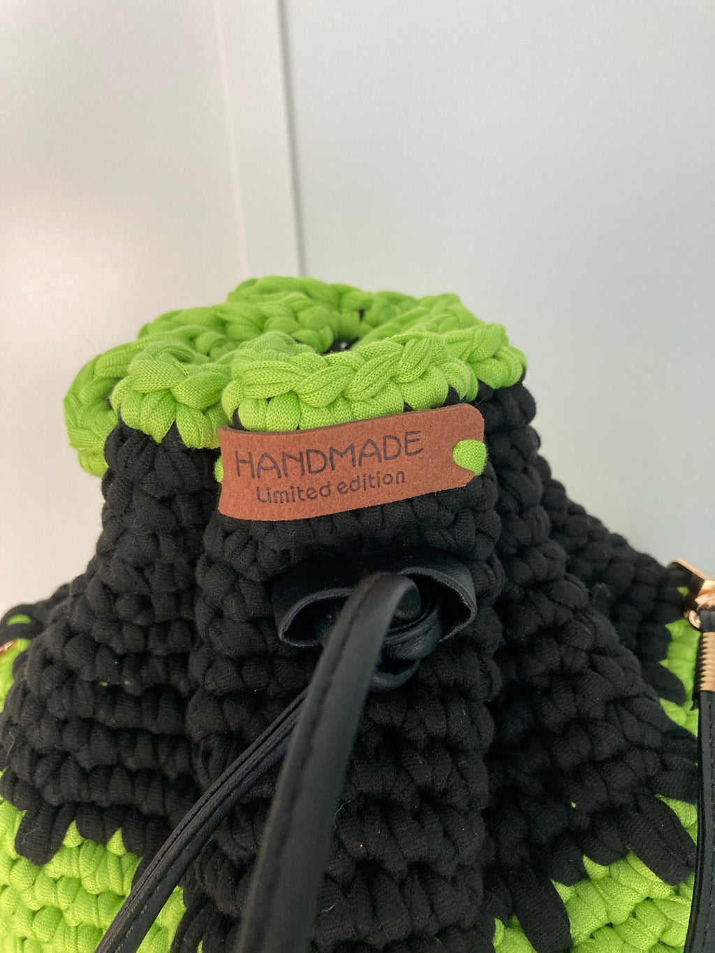 Handmade bucket bag