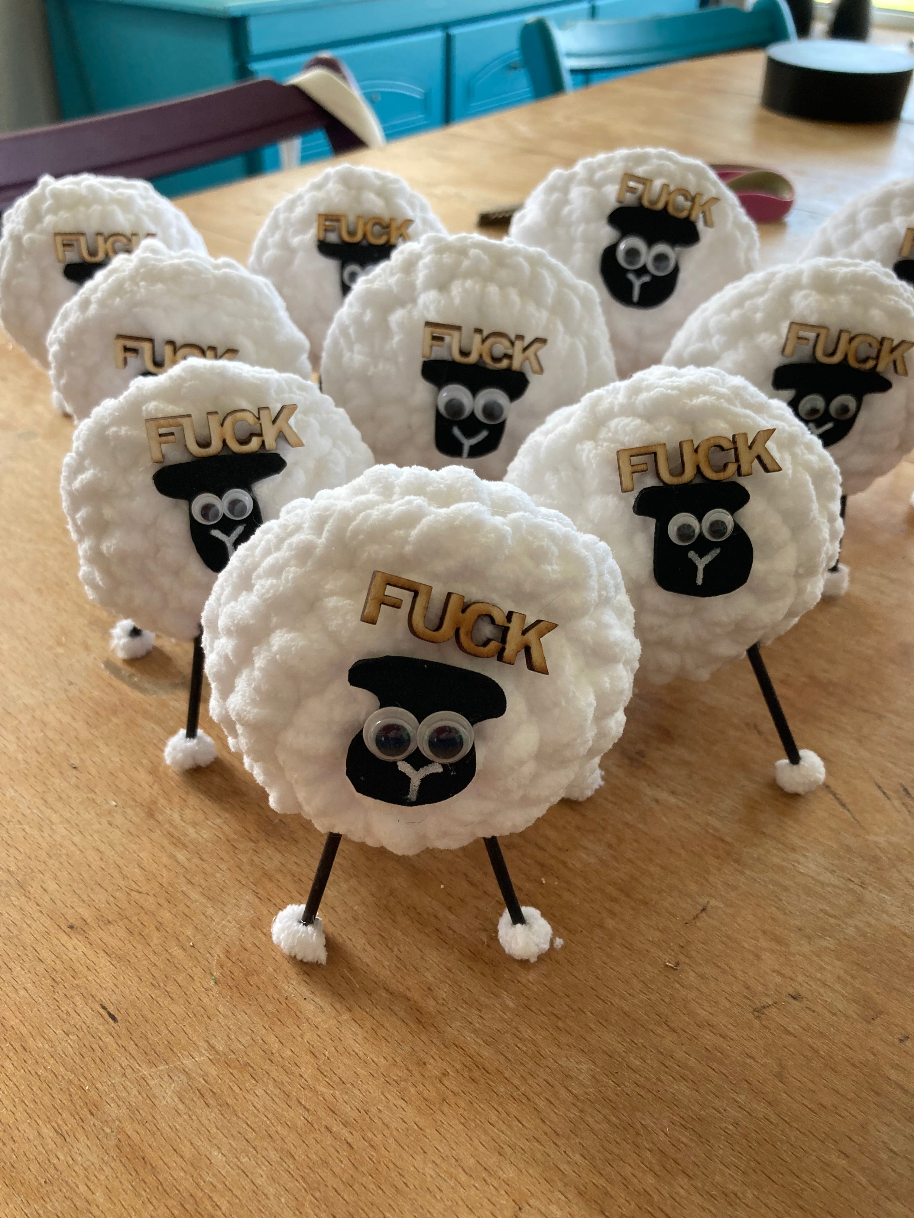 Handmade crocheted F*ck Ewe