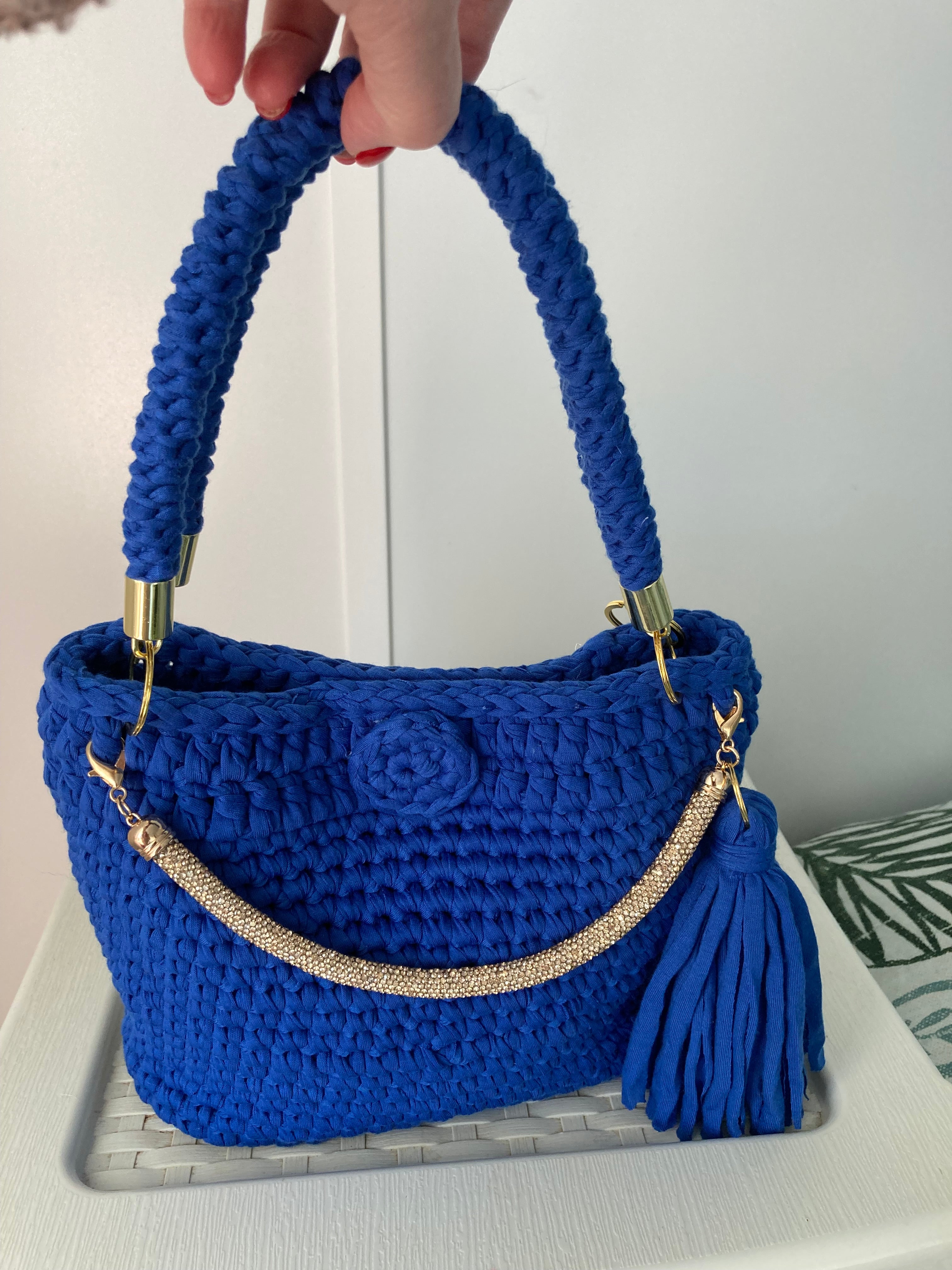 Handmade crocheted handbag