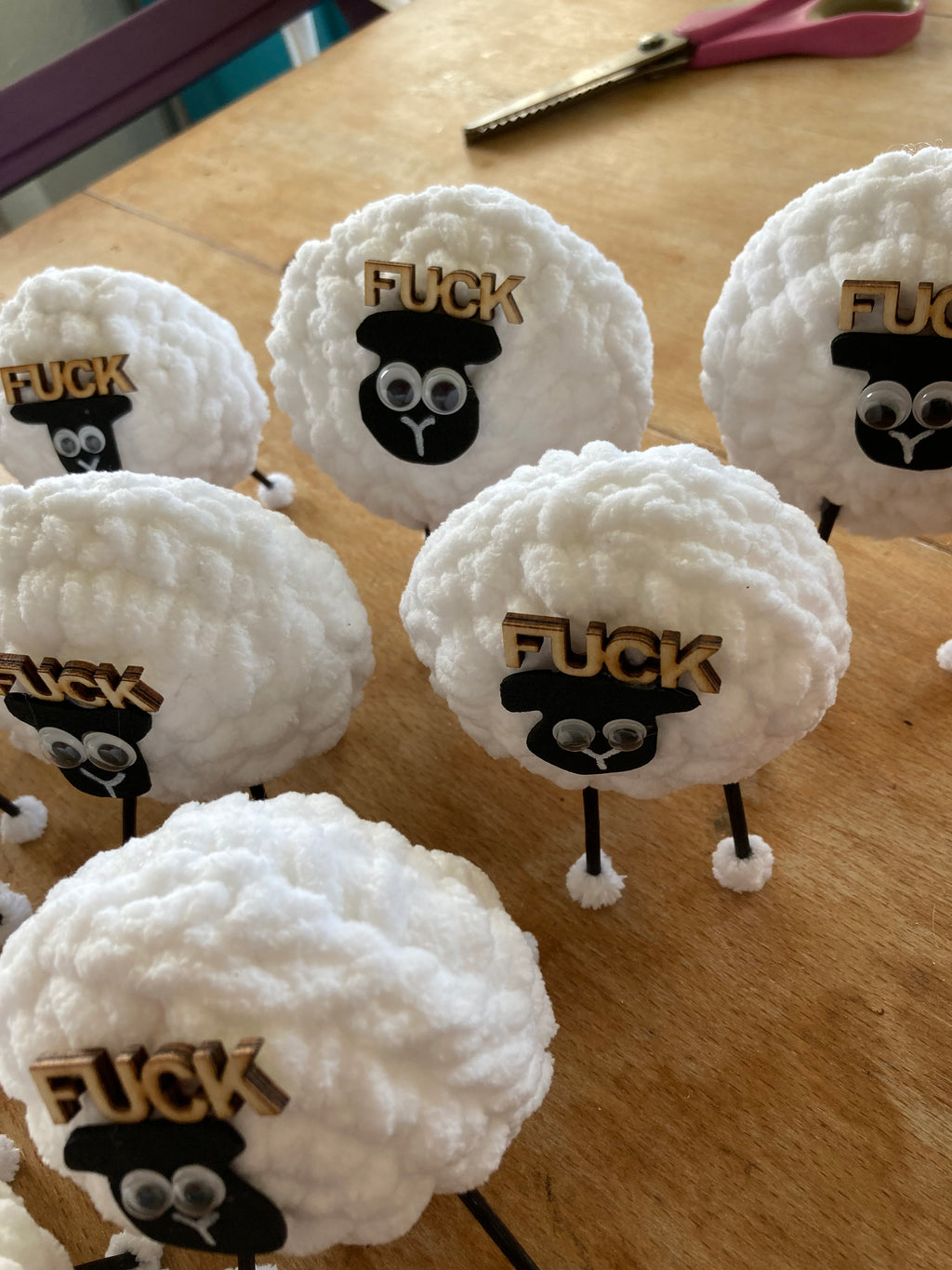 Handmade crocheted F*ck Ewe
