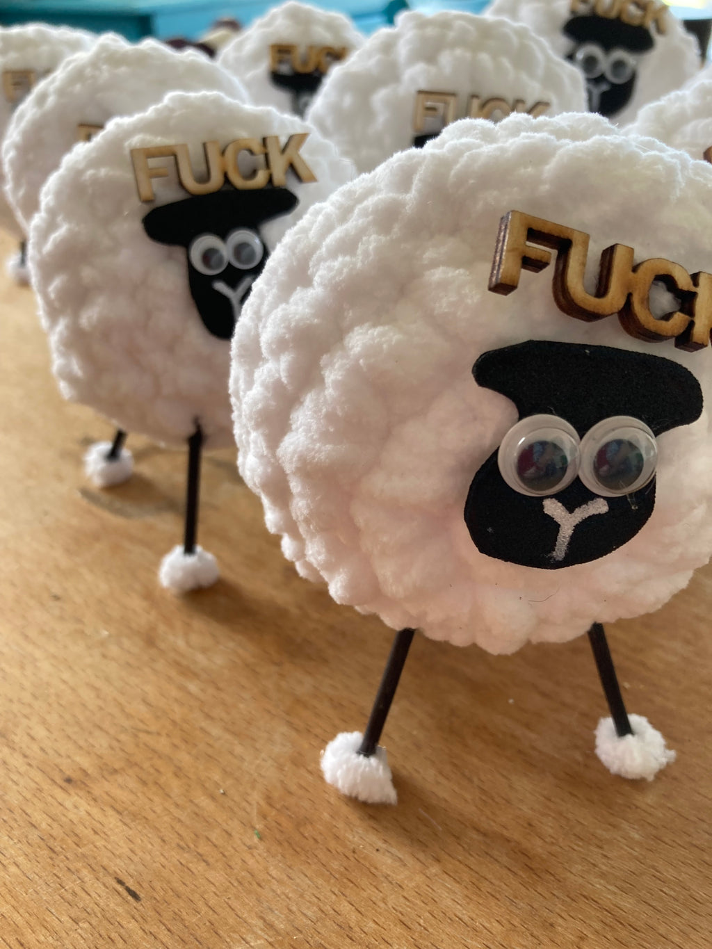 Handmade crocheted F*ck Ewe