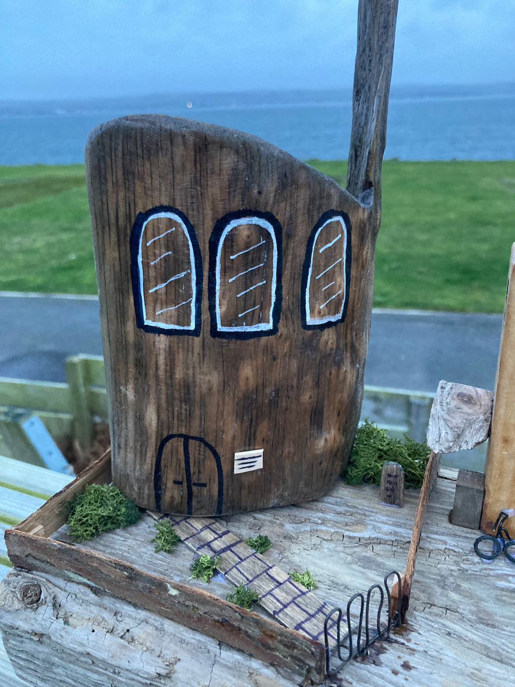 Church Street – Handmade Driftwood Village Scene