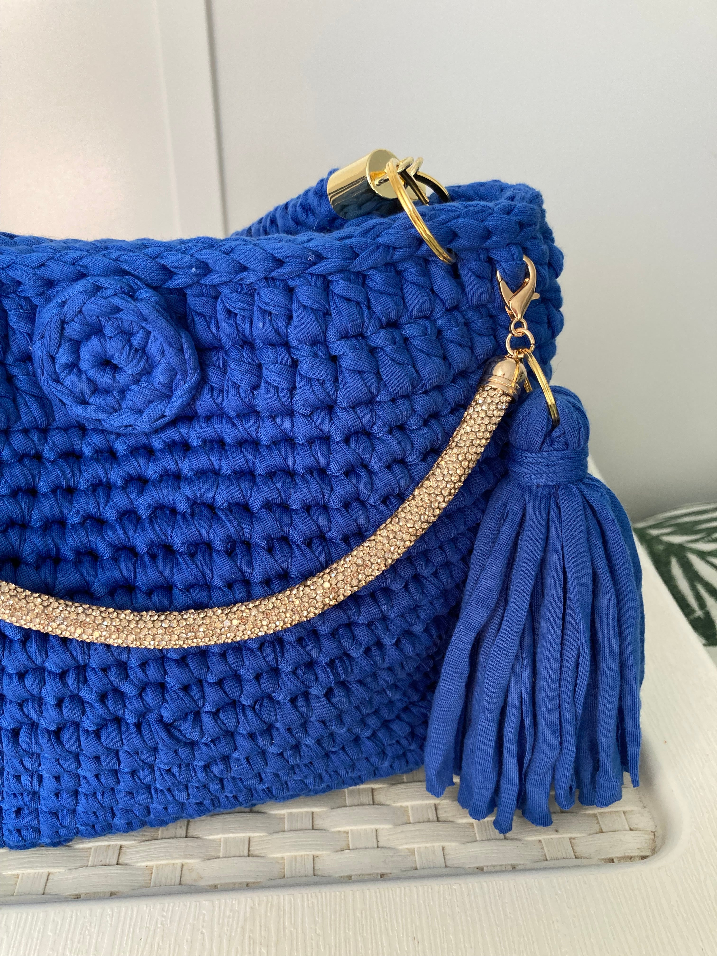 Handmade crocheted handbag