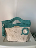 Handmade crocheted handbag