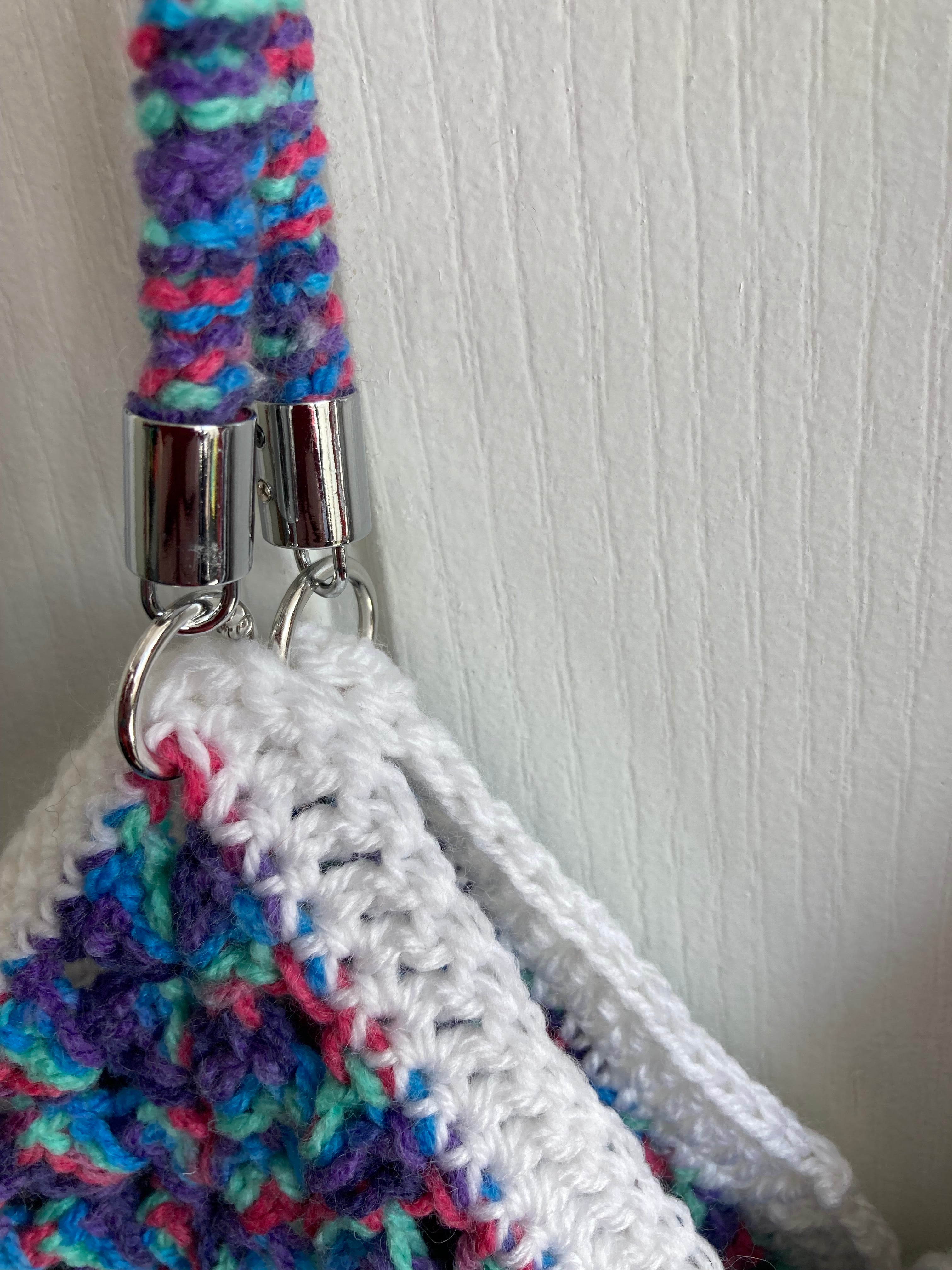 Bespoke Handmade Crocheted Shoulder Bag – Fully Lined